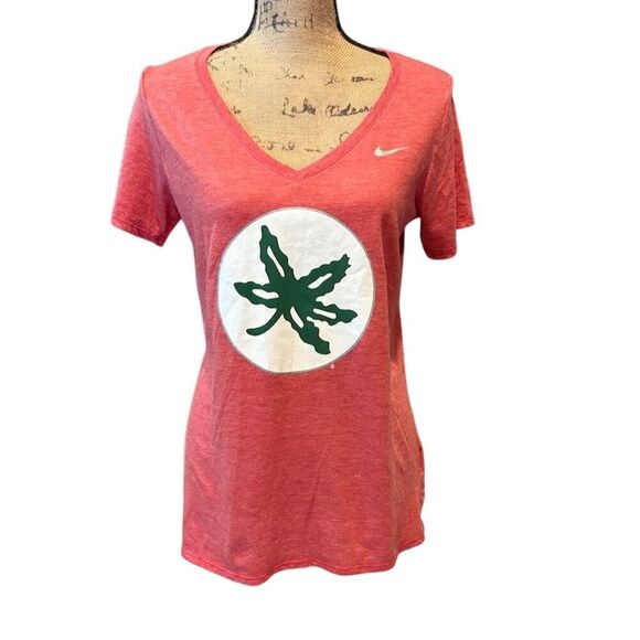Nike Women's  Dri-Fit T-Shirt Red Size L - Picture 1 of 8